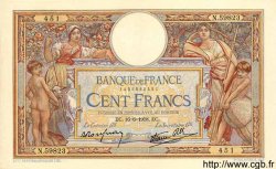 100 Francs LUC OLIVIER MERSON type modifié FRANCIA  1938 F.25.23 EBC