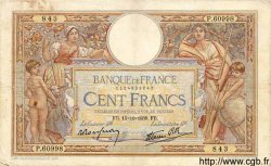 100 Francs LUC OLIVIER MERSON type modifié FRANCIA  1938 F.25.31 BC a MBC