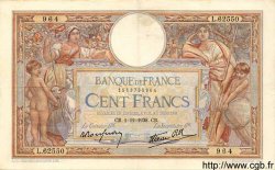 100 Francs LUC OLIVIER MERSON type modifié FRANCE  1938 F.25.35