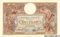 100 Francs LUC OLIVIER MERSON type modifié FRANCIA  1938 F.25.36 EBC