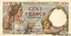 100 Francs SULLY FRANCE  1940 F.26.22