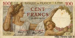 100 Francs SULLY FRANCIA  1940 F.26.43 BC