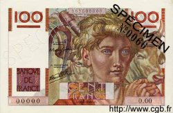 100 Francs JEUNE PAYSAN FRANCE  1945 F.28.01Spn UNC-