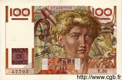 100 Francs JEUNE PAYSAN FRANCE  1946 F.28.02 XF
