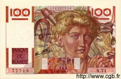 100 Francs JEUNE PAYSAN FRANCE  1946 F.28.06