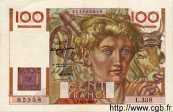 100 Francs JEUNE PAYSAN FRANCE  1949 F.28.24 XF+
