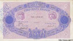 500 Francs BLEU ET ROSE FRANKREICH  1911 F.30.19 S