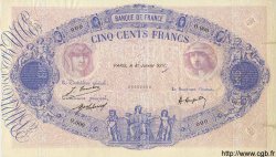 500 Francs BLEU ET ROSE FRANCE  1921 F.30.25Sp TTB+