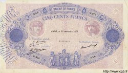 500 Francs BLEU ET ROSE FRANKREICH  1926 F.30.29 fSS