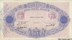 500 Francs BLEU ET ROSE FRANCIA  1928 F.30.31 BC+