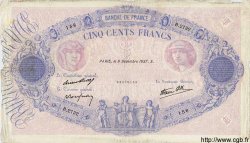 500 Francs BLEU ET ROSE modifié FRANCIA  1937 F.31.05 q.MB