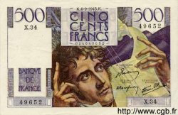 500 Francs CHATEAUBRIAND FRANKREICH  1945 F.34.02 VZ to fST