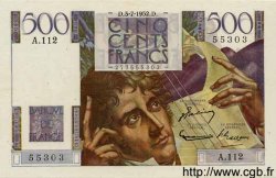 500 Francs CHATEAUBRIAND FRANKREICH  1952 F.34.09 fVZ