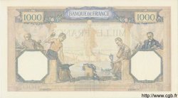 1000 Francs CÉRÈS ET MERCURE type modifié FRANKREICH  1937 F.38.04 VZ