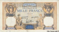 1000 Francs CÉRÈS ET MERCURE type modifié FRANKREICH  1938 F.38.32 SS