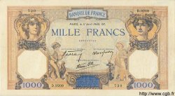 1000 Francs CÉRÈS ET MERCURE type modifié FRANCE  1940 F.38.45 XF