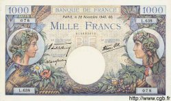 1000 Francs COMMERCE ET INDUSTRIE FRANCIA  1940 F.39.02 AU