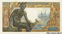 1000 Francs DÉESSE DÉMÉTER FRANKREICH  1942 F.40.01Sp fST+