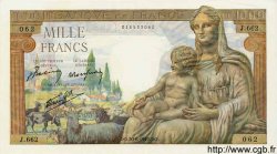 1000 Francs DÉESSE DÉMÉTER FRANCIA  1942 F.40.03 q.FDC