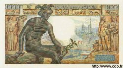 1000 Francs DÉESSE DÉMÉTER FRANKREICH  1942 F.40.03 fST+