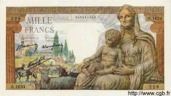 1000 Francs DÉESSE DÉMÉTER FRANCE  1942 F.40.09 UNC