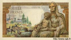 1000 Francs DÉESSE DÉMÉTER FRANCIA  1943 F.40.21 MBC+