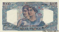1000 Francs MINERVE ET HERCULE FRANKREICH  1945 F.41.01 VZ