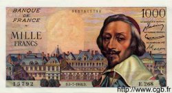 1000 Francs RICHELIEU FRANCE  1956 F.42.21 UNC-