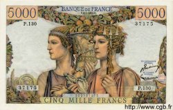 5000 Francs TERRE ET MER FRANCE  1953 F.48.08 UNC-