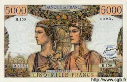 5000 Francs TERRE ET MER FRANCIA  1956 F.48.11 SPL+
