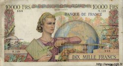 10000 Francs GÉNIE FRANÇAIS FRANCIA  1946 F.50.05 BC