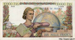 10000 Francs GÉNIE FRANÇAIS FRANCIA  1952 F.50.61