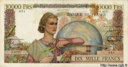 10000 Francs GÉNIE FRANÇAIS FRANCIA  1952 F.50.62 MB