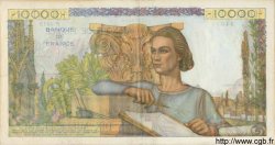 10000 Francs GÉNIE FRANÇAIS FRANKREICH  1953 F.50.66 SS