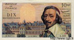 10 Nouveaux Francs RICHELIEU FRANKREICH  1960 F.57.09 fVZ