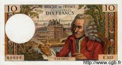 10 Francs VOLTAIRE FRANCE  1967 F.62.26 AU-