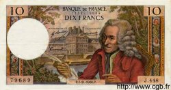 10 Francs VOLTAIRE FRANCE  1968 F.62.35 XF