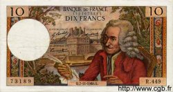 10 Francs VOLTAIRE FRANKREICH  1968 F.62.35 fVZ
