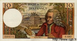 10 Francs VOLTAIRE FRANCE  1971 F.62.51 VF+