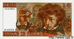 10 Francs BERLIOZ FRANCIA  1974 F.63.07a FDC