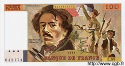 100 Francs DELACROIX modifié FRANKREICH  1984 F.69.08b fST+