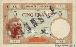 5 Francs NOUVELLE CALÉDONIE  1927 P.36as SS
