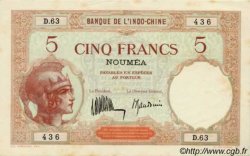 5 Francs NEW CALEDONIA  1932 P.36b