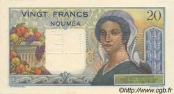 20 Francs NOUVELLE CALÉDONIE  1954 P.50b q.FDC
