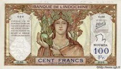 100 Francs NEW CALEDONIA  1957 P.42ds AU+