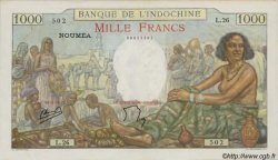 1000 Francs NOUVELLE CALÉDONIE  1947 P.43b