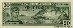 20 Francs Annulé NEW CALEDONIA  1944 P.49 UNC-