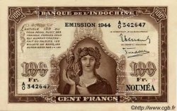 100 Francs NOUVELLE CALÉDONIE  1944 P.46b fST