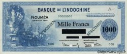 1000 Francs NEW CALEDONIA  1944 P.47bs AU+