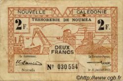 2 Francs NEW CALEDONIA  1942 P.53 F